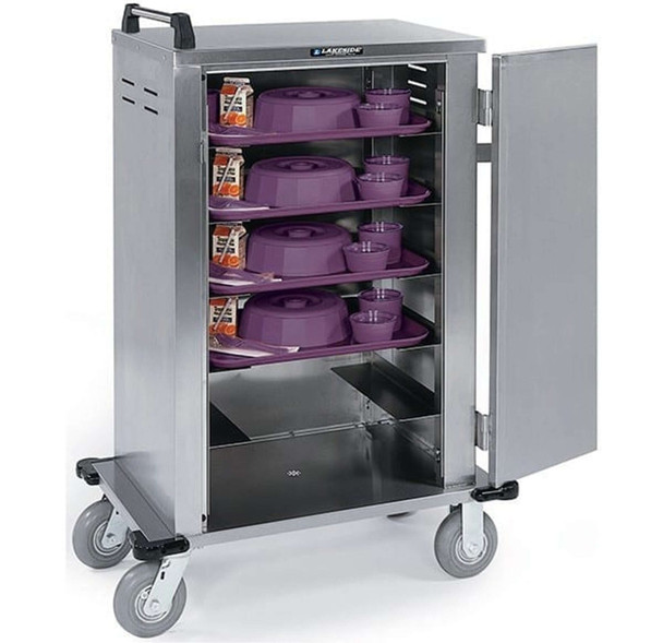 Lakeside 5500 Elite Series Room Service Cart – Stainless Steel Construction, 6-Tray Capacity, Durable Design