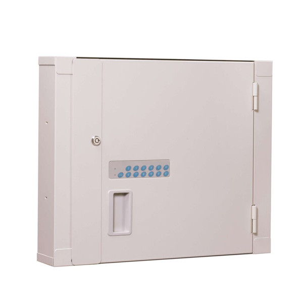 Lakeside High-Security Storage Cabinet – Electronic Lock, 3 Fixed Shelves, 22 x 4.5 x 18 in
