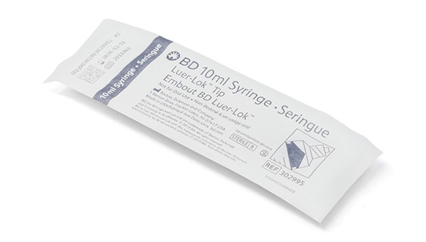 BD Luer-Lok Syringe – 10 mL Capacity, Sterile Single-Use, Luer-Lok Tip, 400 Per Case, Disposable, General Use