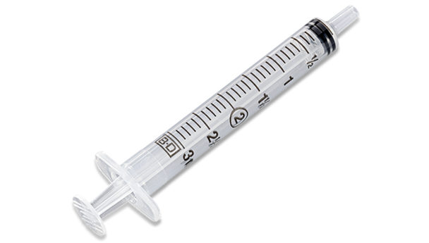 BD 3 mL Luer Slip Tip Syringe – Sterile, Single-Use, Disposable, General Use, 800 per Case, 3 mL Capacity