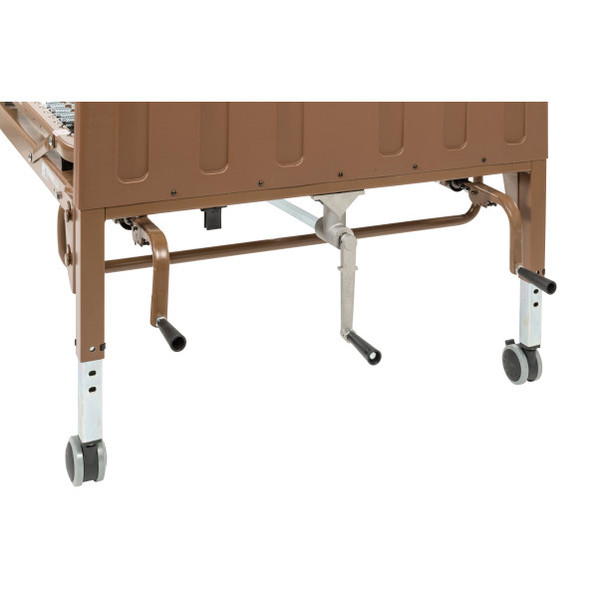 Multi-Height Adjustable Manual Hospital Bed for Homecare – Sturdy & Comfortable Patient Support