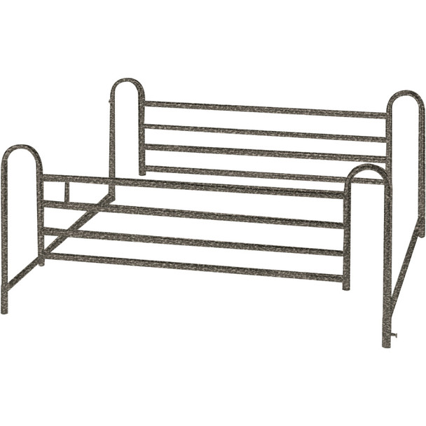 Semi-Electric Hospital Bed with Single Crank and Adjustable Height