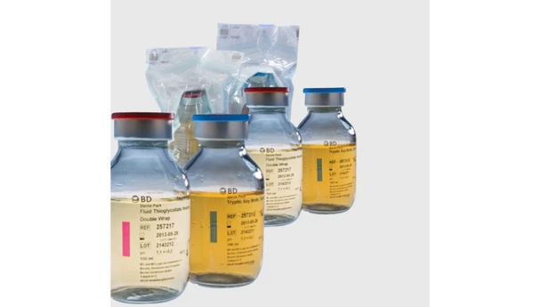 BD Tryptic Soy Broth Double Wrap Sterile Pack Bottles – 100 mL Volume, Autoclavable Double Bags