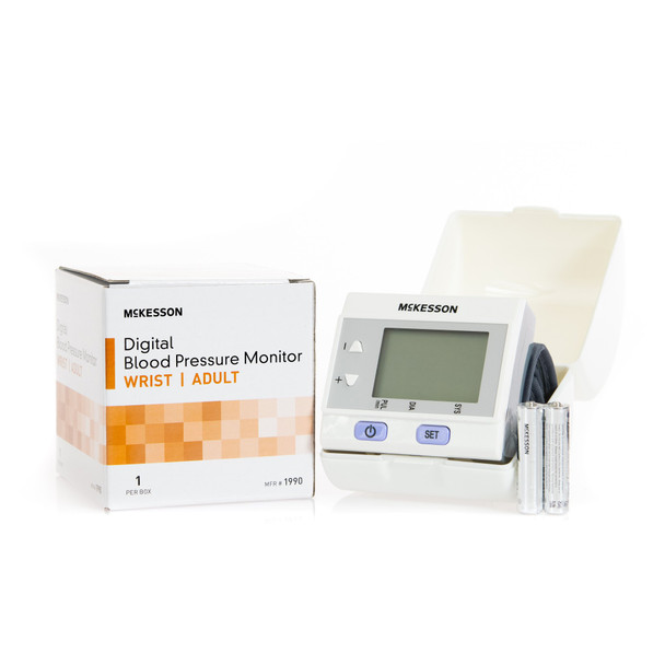 McKesson Digital Blood Pressure Monitor | Wrist Cuff | 60-Reading Memory
