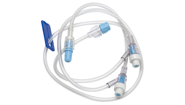 BD Alaris IV Extension Set – 36 in Standardbore Tubing, 6 mL Priming Volume, 2 Y-Sites, Slide Clamp, Sterile