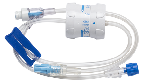 BD Alaris IV Extension Set – Flow Regulator, Slide Clamp, NAC-Y Needle-Free Valve, 23 in Length, Standard Bore