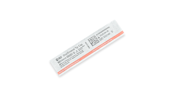 BD Enteral Syringe Tip Cap Sterile – Disposable, Single-Use, 100/box, Prevents Syringe Leakage