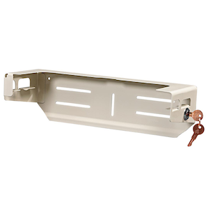 BD Pharmaceutical Sharps Container – 3 Gal, Counterbalanced Door, Pearl, Polypropylene, Locking Lid