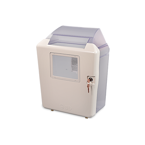 BD Pharmaceutical Sharps Container – 3 Gal, Counterbalanced Door, Pearl, Polypropylene, Locking Lid