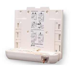 BD Recykleen Pharmaceutical Sharps Container – 5.4 Qt, Counterbalanced Door, Locking Lid, Pearl Color