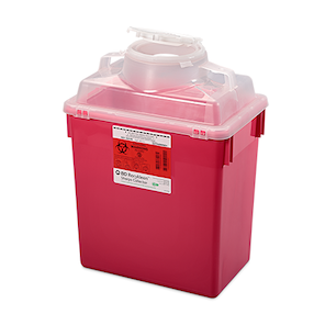 BD Sharps Container Locking Wall Bracket – Light Beige, Plastic, Compatible with 8 Qt, 14 Qt