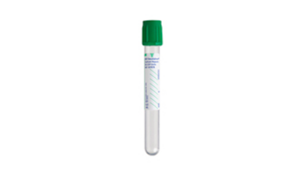BD Vacutainer Heparin Tubes – 13x100 mm Size, 6 mL Draw Volume, BD Hemogard Closure, Green Top, Sterile