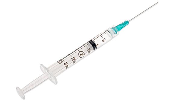BD Luer-Lok Syringe with Attached Needle – 3 mL Capacity, 23 g X 1-1/2 in. Needle, Sterile Single-Use