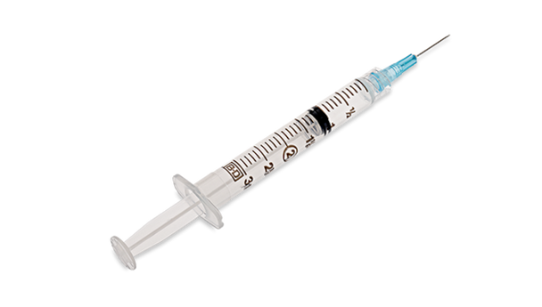 BD Luer-Lok Syringe with Attached Needle – 3 mL Capacity, 25 g X 5/8 in. Needle, Sterile, Single-Use