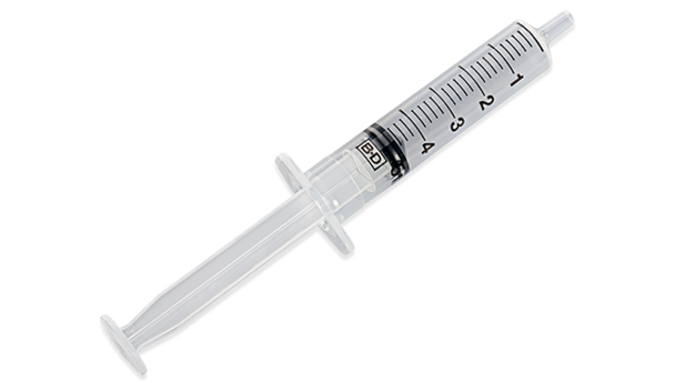 BD Luer Slip Tip Syringe – 5 mL Capacity, Sterile Single-Use, Disposable, 500 per Case, General Use