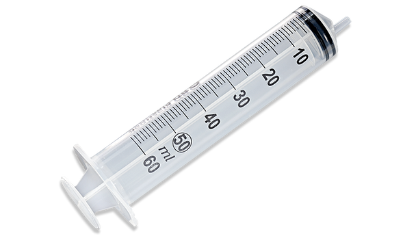 BD Plastipak Eccentric Luer Slip Tip Syringe – 50 mL Capacity, Sterile, Disposable, Case of