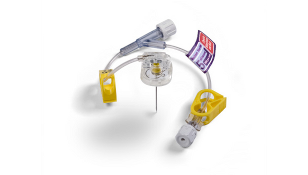 BD Powerloc Max Power-Injectable Infusion Set with Y-Injection Site – 19 g X 1.00 in, 5 mL/s Maximum Flow Rate