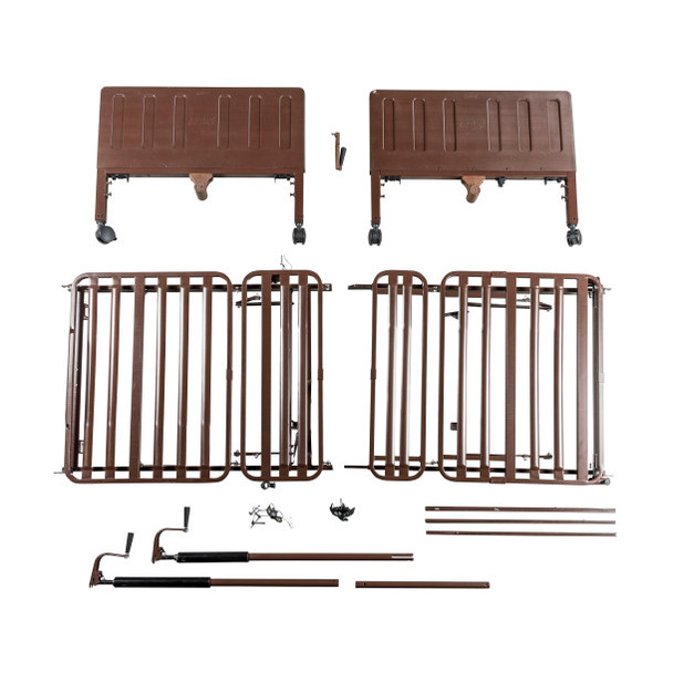 Delta Pro Homecare Bed System – 6-in-1 Adjustable Hospital Bed with Full & Semi Electric, Multi-Height, & Low Bed Options