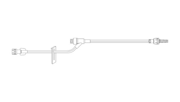 BD General IV Extension Set – Pressure Rated, Minibore Tubing, 6 in Length, 0.7 mL Priming Volume