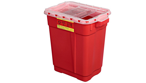 BD Large and Extra Large Sharps Container – 9 Gal Capacity, Slide Top, Polypropylene Construction