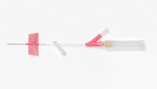 BD Saf-T-Intima Safety System with BD Vialon Catheter Material – 20 g, 1 in Length, 55 mL/min Flow Rate