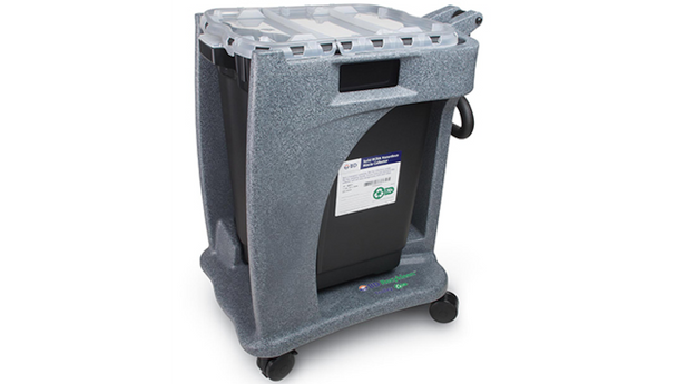BD Recykleen Sharps Container Basic Trolley – Granite, 26 × 17.4 × 26.6 in, Plastic Construction