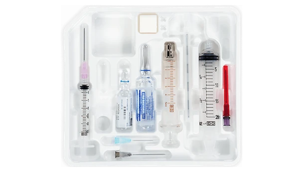 BD Perisafe Epidural Tray – 18 g X 3.5 in. Weiss Needle, Lidocaine HCL 1% 5 mL, Standard Single Shot, Sterile