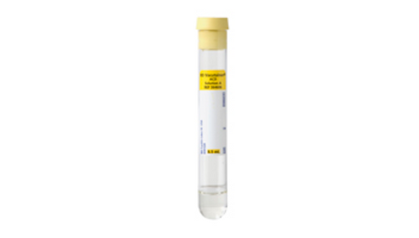 BD Vacutainer Specialty Tubes – 16x100 Mm Size, 8.5 mL Draw Volume, Acid Citric Dextrose Solution a