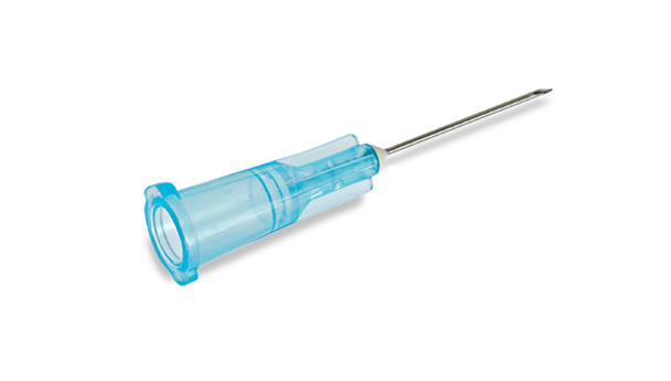 BD Precisionglide Needle – 25 g, 5/8 in. Length, Thin Wall, Blue Hub, Sterile, Single-Use, 100/box, 1,
