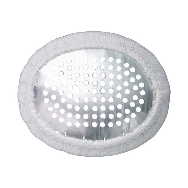 Dukal Fox Aluminum Perforated Convex Eye Shield with Cover – Lightweight Aluminum, 50/BX Packaging, White