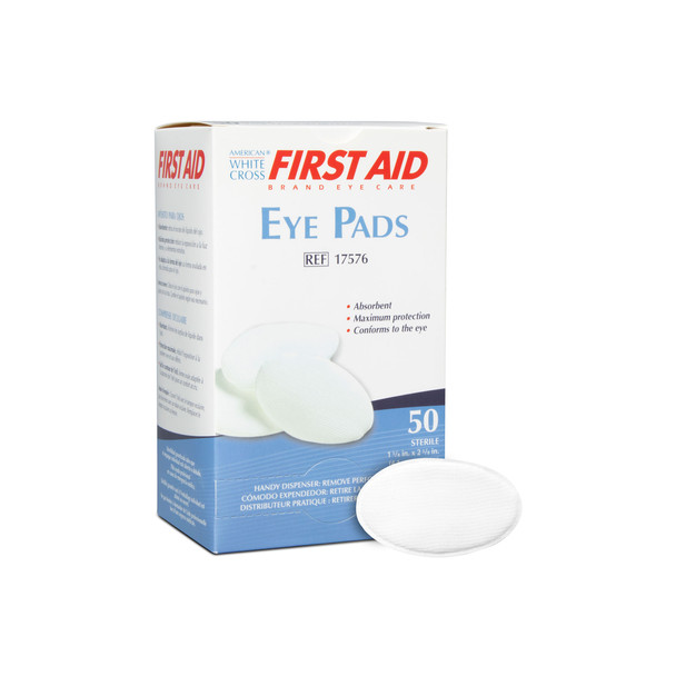 Dukal American Sterile Oval Eye Pad – 1-5/8 x 2-5/8 in, Seamless Cover for Comfort and Protection