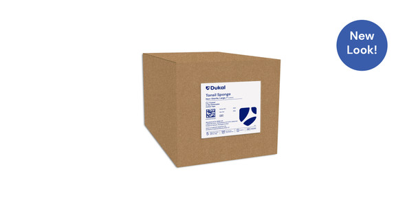 Dukal X-Ray Detectable Tonsil Sponges – Large 1 in Size, Non-Sterile, 100/BG, 5 BG/CS, 2.45 lb