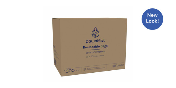 Dukal DawnMist Reclosable Bags – 10 x 12 in Clear, 3 MIL Thickness, Non-Sterile, 1000/Case, 20.95 lb