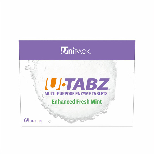 Dukal Unipack Ultrasonic Enzymatic Tablets – Biodegradable Formula, 64 Tablets/Box, 5.85 lb