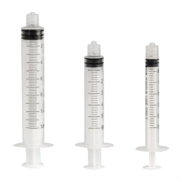 Dukal Unipack Irrigation 12 cc Syringe with Luer Lock – Non-Sterile, 100/BG, 10 BG/CS Packaging