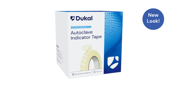 Dukal Unipack Sterilization Tape – 1 in X 60 Yd, Printed Indicator Stripes, 6 Rolls/box – brand_name Unipack