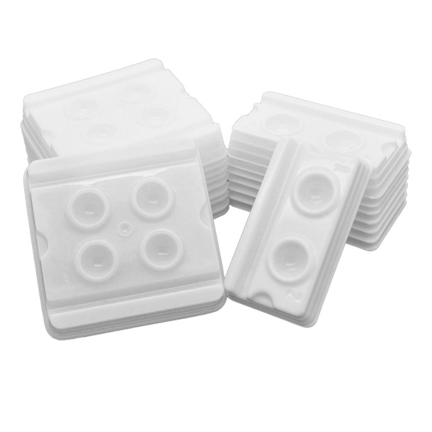 Dukal Unipack 4-Well Mixing Wells with Numbered Markings – White, 7.45 lb, 200/BX Packaging