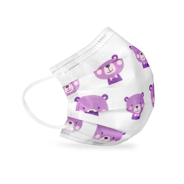 Dukal Unipack Unimals Level 3 Mask – ASTM Level 3, 3-Layer, Assorted Animal Characters, 40/BX