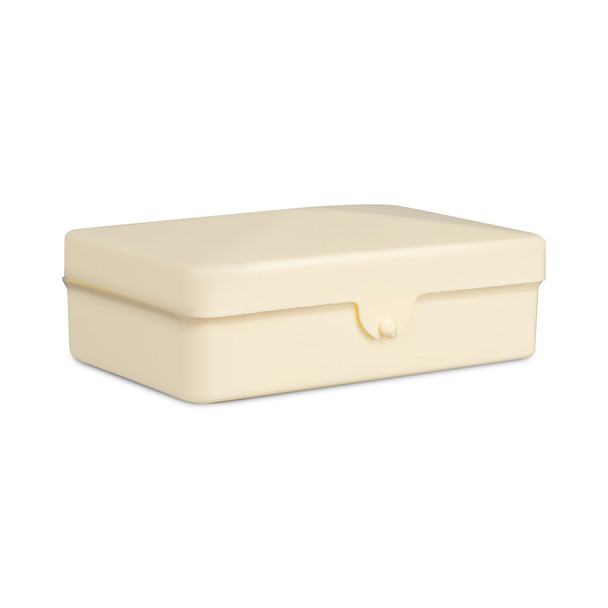 Dukal Soap Box with Hinged Lid – Ivory Color, 5.55 lb Weight, 1/pk Packaging – brand_name DawnMist