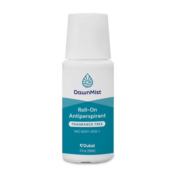 Dukal Dawnmist Antiperspirant Roll – on – Unscented Formula, 2 oz Size, 96/cs Packaging – brand_name DawnMist