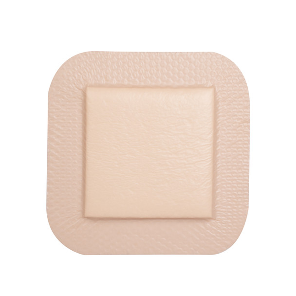 Dukal Rencura Silicone Bordered Foam Dressing – 6 x 6 in, Sterile, Highly Absorbent, 10/BX