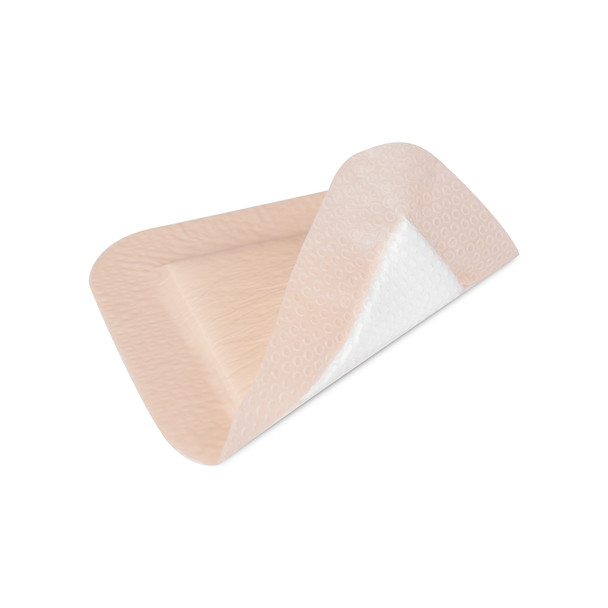 Dukal Rencura Silicone Bordered Foam Dressing – 5 x 5 in, Sterile, Highly Absorbent, 10PK/BX