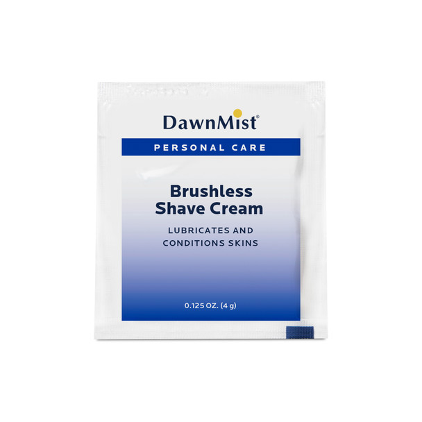 Dukal Brushless Shave Cream Sachet – Alcohol – Free, .125 oz, 200/bg, 10 Bg/cs – brand_name DawnMist