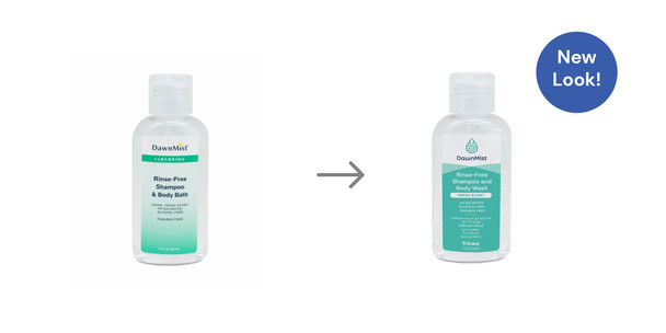 Dukal Rinse Free Shampoo and Body Bath – 2 oz, Paraben – Free, Ph Balanced Formula – brand_name DawnMist