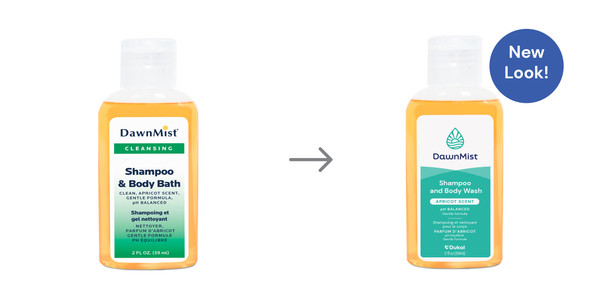 Dukal Dawnmist Shampoo and Body Wash – 2 oz Size, Gentle Ph Balanced Formula, – 144/case – brand_name DawnMist