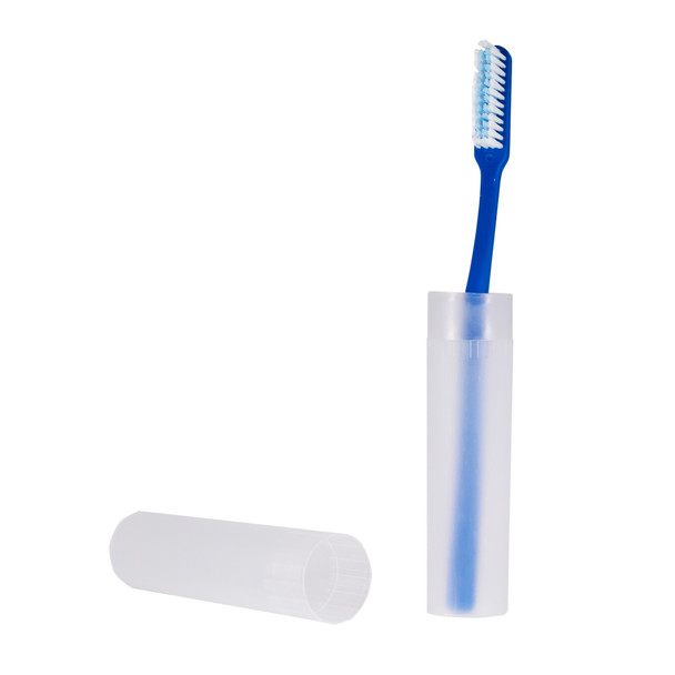 Dukal DawnMist Toothbrush Tube – Clear, Vented Top, Fits Multiple Toothbrush Sizes, 3.35 lb, 72/CS