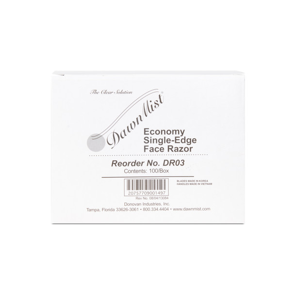Dukal Standard Single Blade Razor – Orange Color, 100/BX, 20 BX/CS Packaging, 24.15 lb Weight