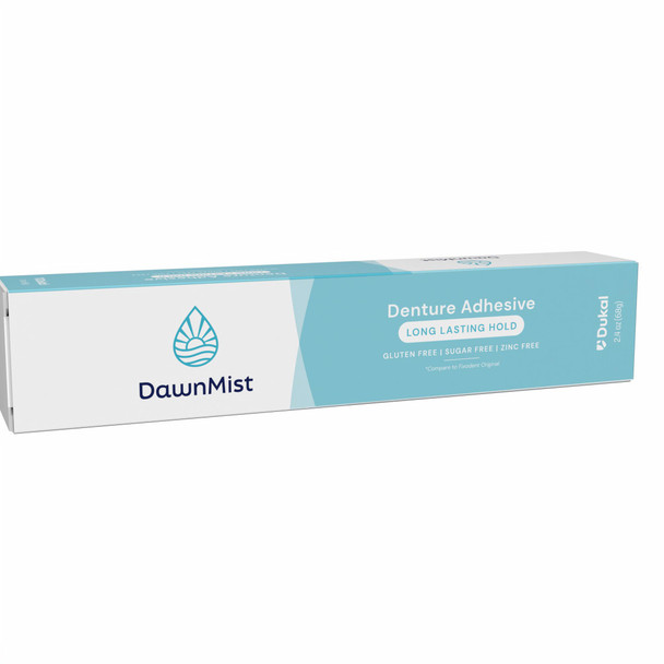 Dukal Denture Adhesive – 2 oz Tube, Zinc Free, 36/bx, 4 Bx/cs – brand_name DawnMist – size 2 oz