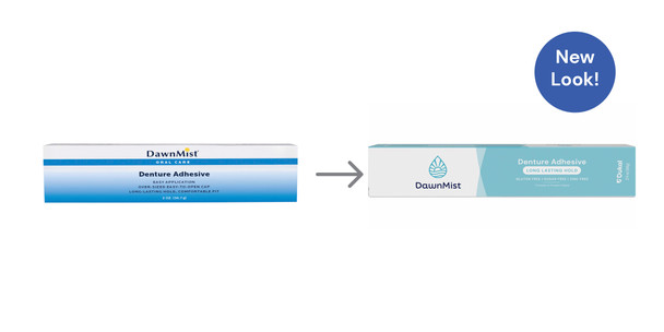 Dukal Denture Adhesive – 2 oz Tube, Zinc Free, 36/bx, 4 Bx/cs – brand_name DawnMist – size 2 oz
