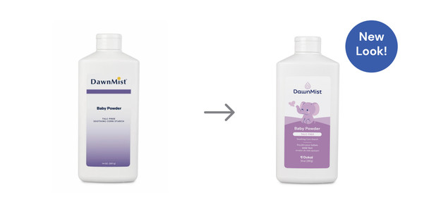 Dukal Baby Powder – 14 oz Talc-Free Formula, Absorbs Wetness, 24/CS Packaging, 24.85 lb Case Weight